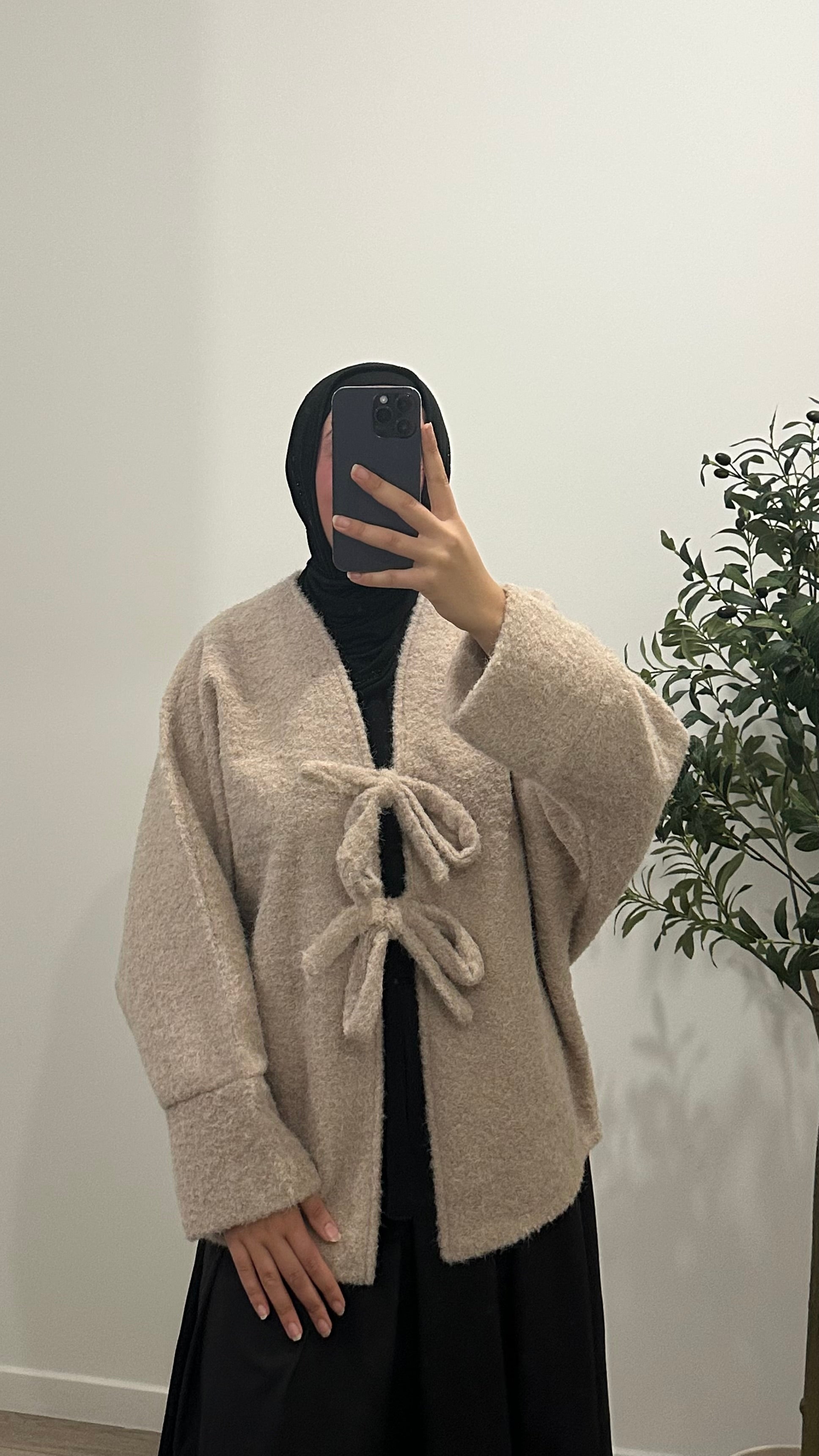 Cardigan à noeud